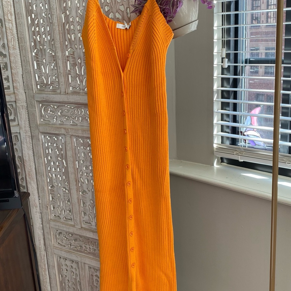 Lush Vibrant Orange Maxi Dress
